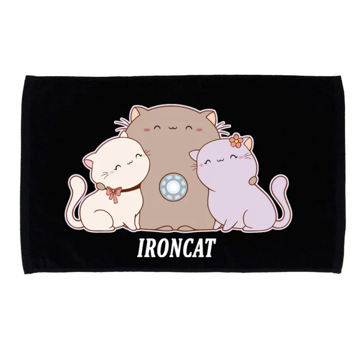 Iron Cat Family Microfiber Hand Towel