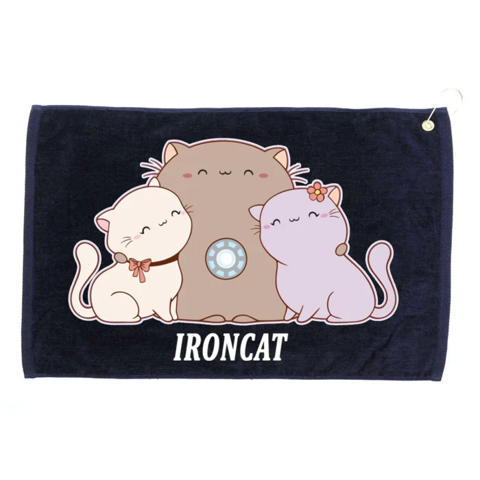 Iron Cat Family Grommeted Golf Towel