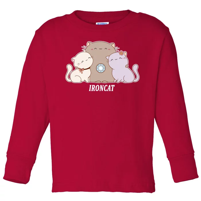 Iron Cat Family Toddler Long Sleeve Shirt