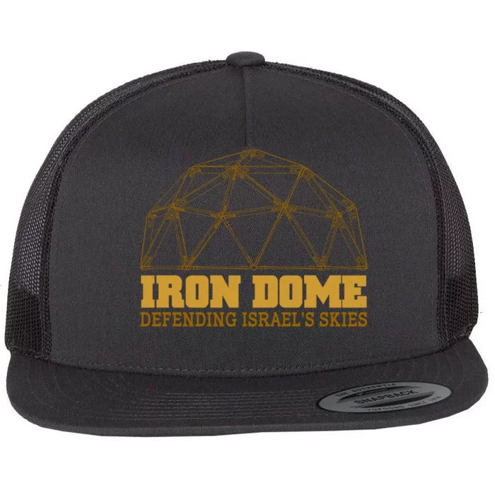 Iron Dome Defending Israel's Skies Flat Bill Trucker Hat