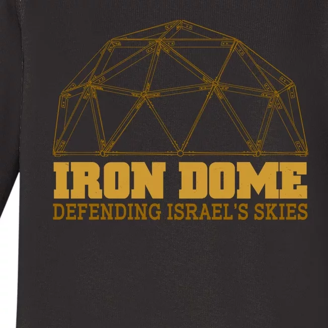 Iron Dome Defending Israel's Skies Baby Long Sleeve Bodysuit