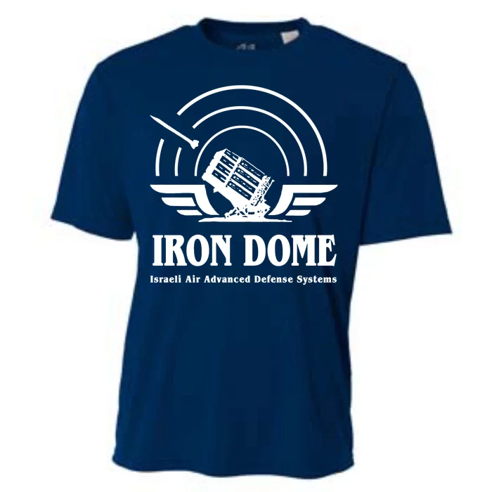 Iron Dome Israeli Air Advance Defense System Cooling Performance Crew T-Shirt