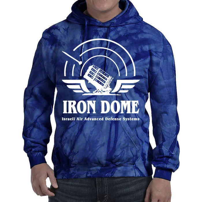 Iron Dome Israeli Air Advance Defense System Tie Dye Hoodie