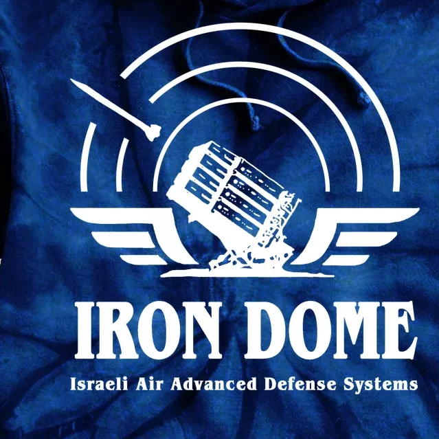 Iron Dome Israeli Air Advance Defense System Tie Dye Hoodie