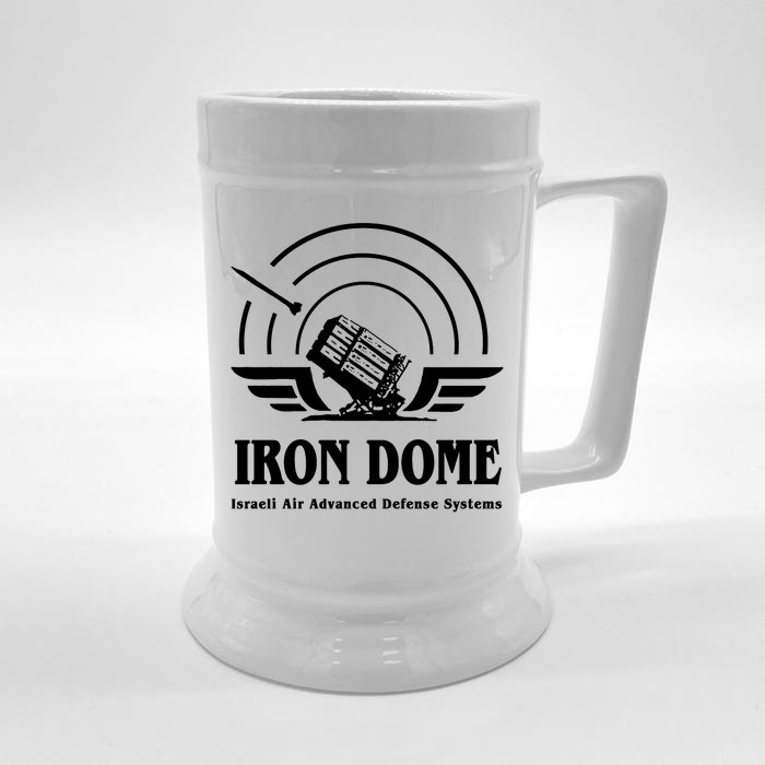 Iron Dome Israeli Air Advance Defense System Front & Back Beer Stein