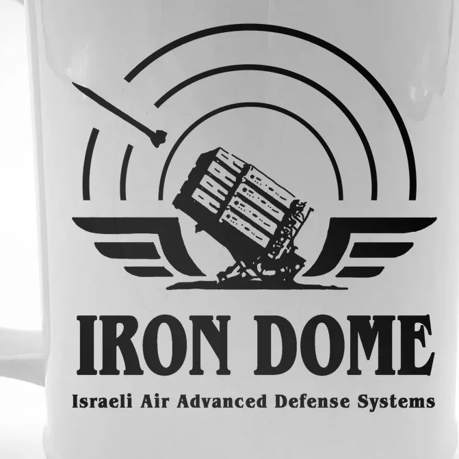 Iron Dome Israeli Air Advance Defense System Front & Back Beer Stein