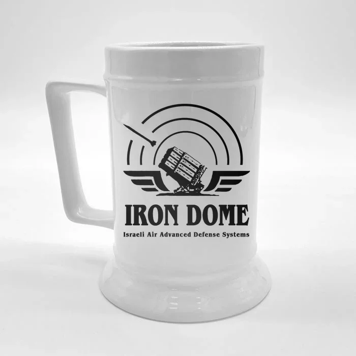 Iron Dome Israeli Air Advance Defense System Front & Back Beer Stein