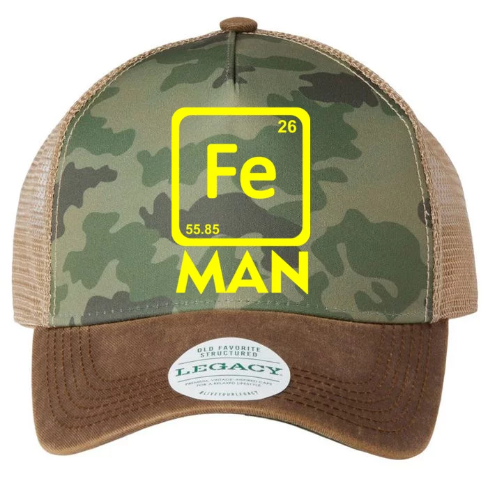 Iron Science Funny Chemistry Fe Periodic Table Legacy Tie Dye Trucker Hat