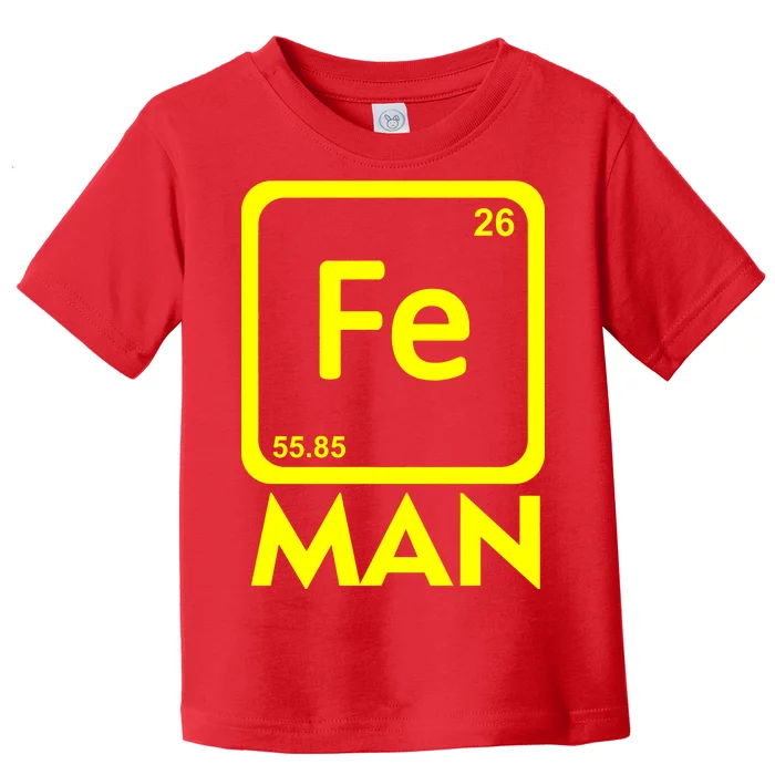 Iron Science Funny Chemistry Fe Periodic Table Toddler T-Shirt