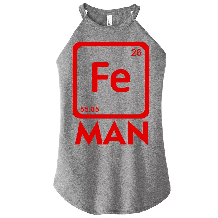 Iron Science Funny Chemistry Fe Periodic Table Women’s Perfect Tri Rocker Tank