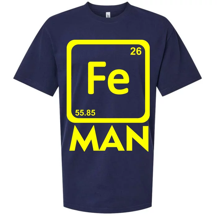 Iron Science Funny Chemistry Fe Periodic Table Sueded Cloud Jersey T-Shirt