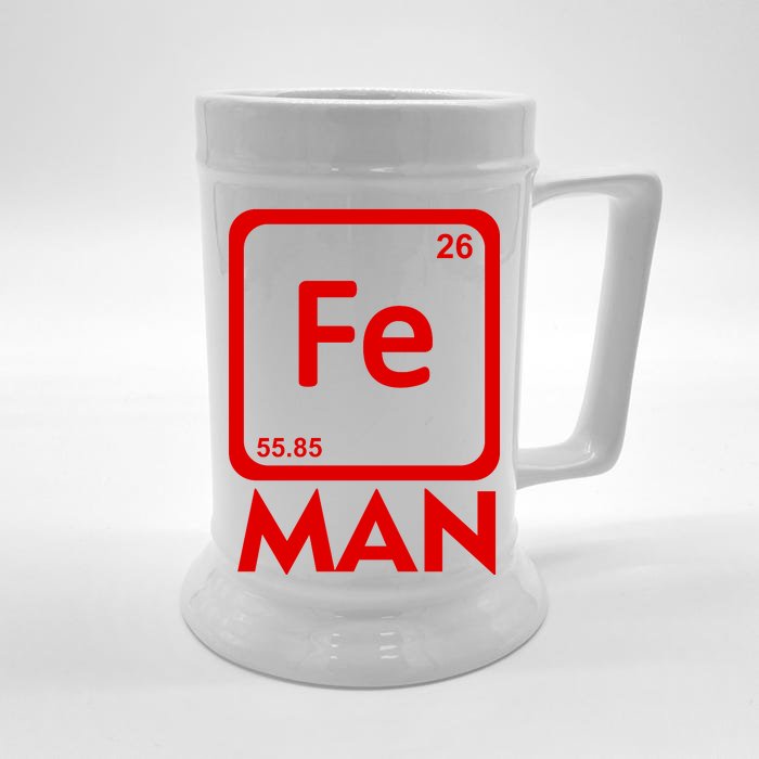 Iron Science Funny Chemistry Fe Periodic Table Front & Back Beer Stein