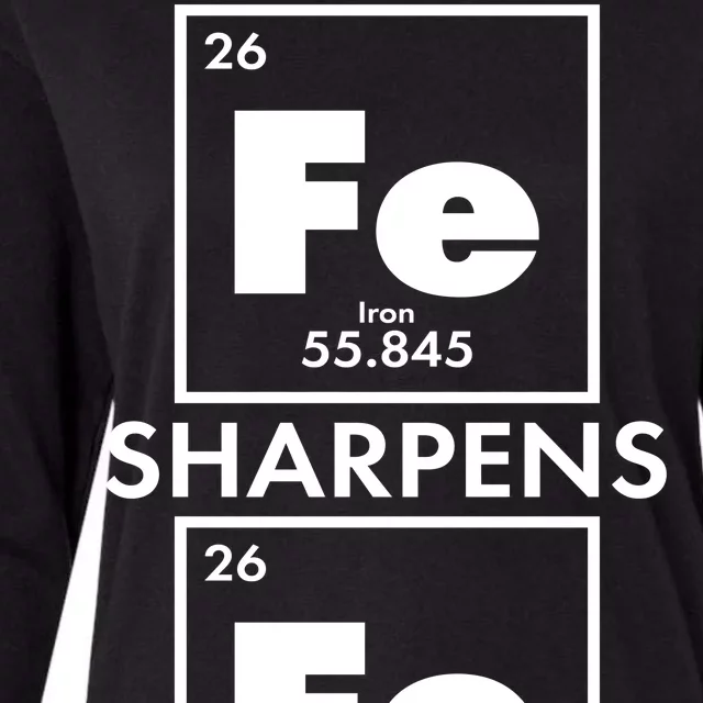 IRON Sharpens IRON Proverbs 27:17 Womens Cotton Relaxed Long Sleeve T-Shirt