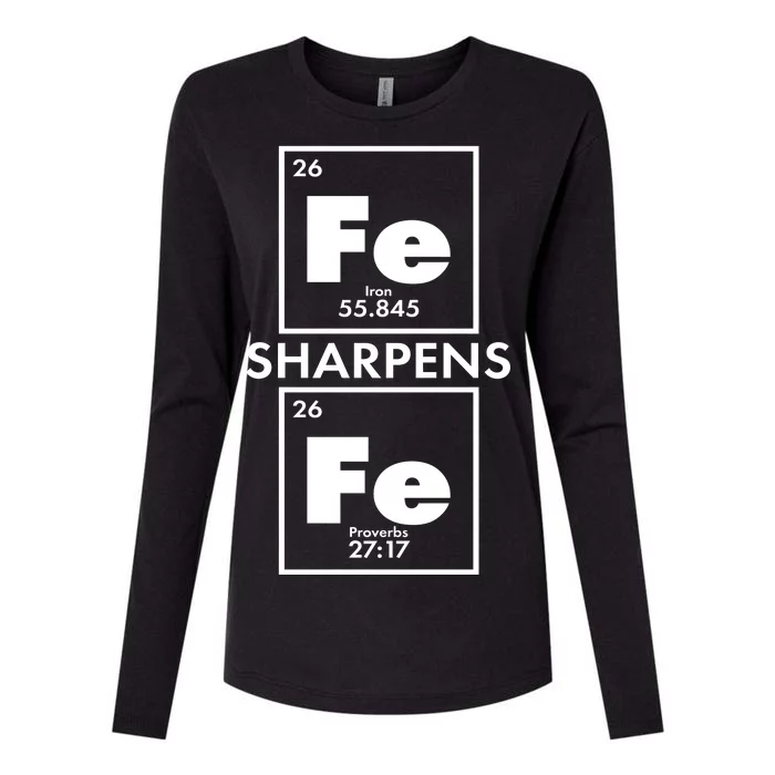 IRON Sharpens IRON Proverbs 27:17 Womens Cotton Relaxed Long Sleeve T-Shirt