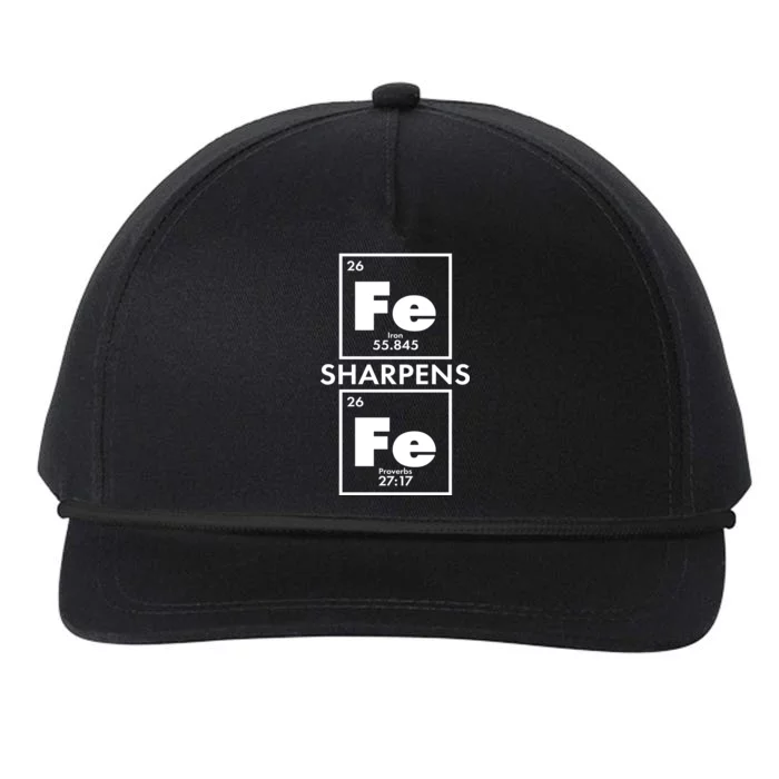 IRON Sharpens IRON Proverbs 27:17 Snapback Five-Panel Rope Hat