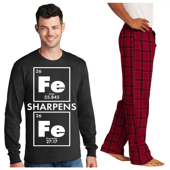 IRON Sharpens IRON Proverbs 27:17 Long Sleeve Pajama Set