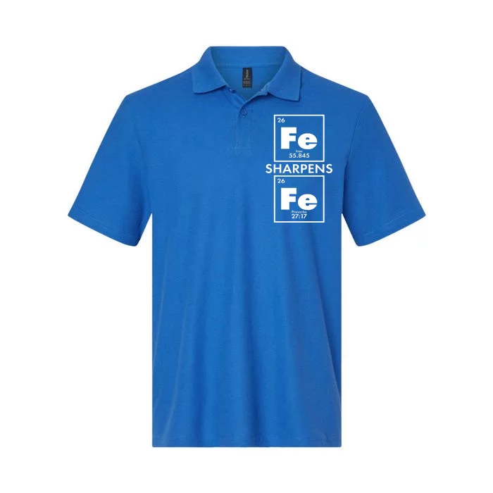 IRON Sharpens IRON Proverbs 27:17 Softstyle Adult Sport Polo