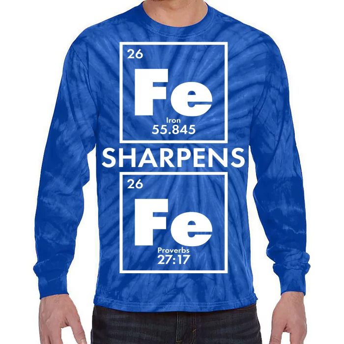 IRON Sharpens IRON Proverbs 27:17 Tie-Dye Long Sleeve Shirt