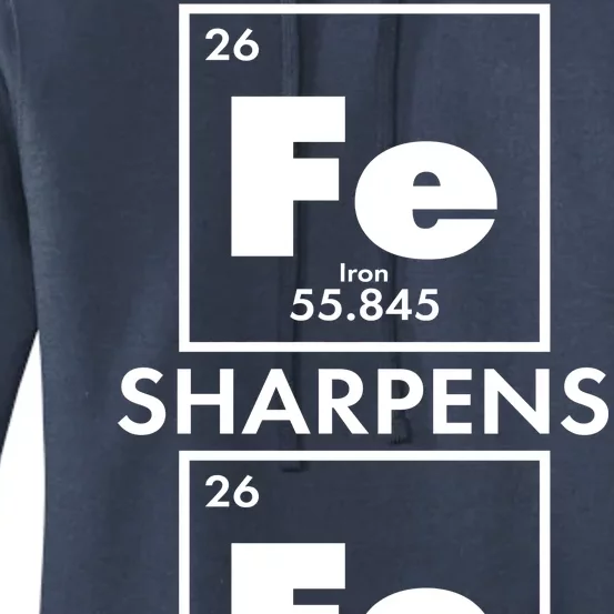 IRON Sharpens IRON Proverbs 27:17 Women's Pullover Hoodie