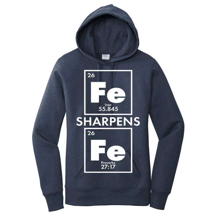 IRON Sharpens IRON Proverbs 27:17 Women's Pullover Hoodie