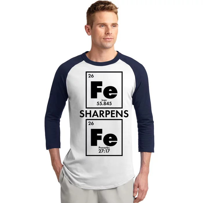 IRON Sharpens IRON Proverbs 27:17 Baseball Sleeve Shirt