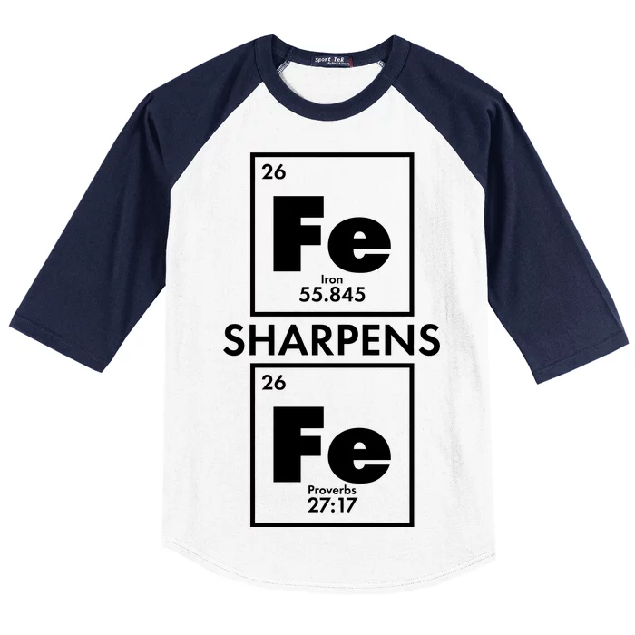 IRON Sharpens IRON Proverbs 27:17 Baseball Sleeve Shirt