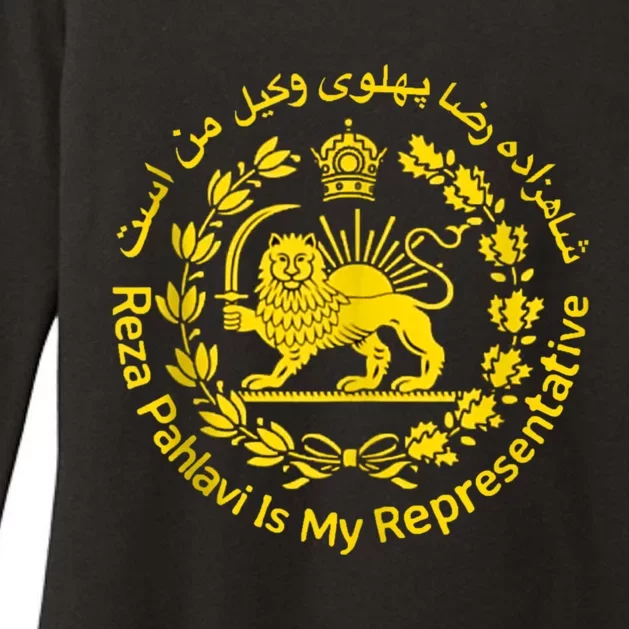 Iran Reza Pahlavi Is My Representative Woman Life Freedom Womens CVC Long Sleeve Shirt