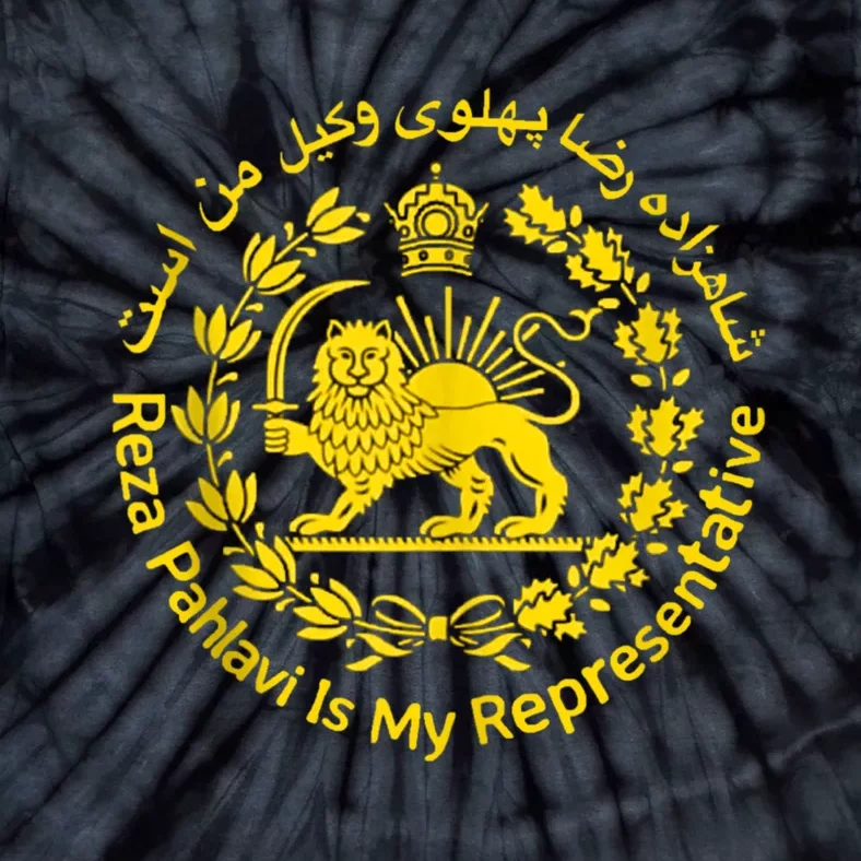 Iran Reza Pahlavi Is My Representative Woman Life Freedom Tie-Dye T-Shirt