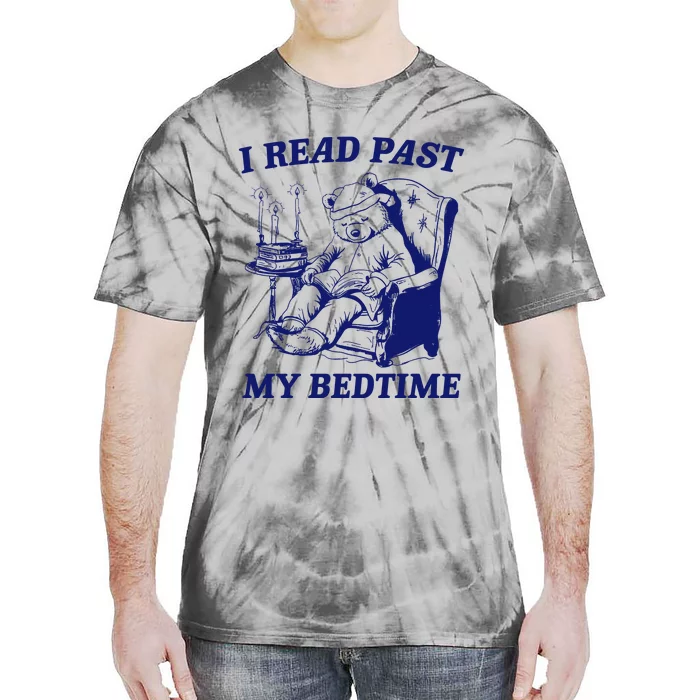 I Read Past My Bedtime Retro Tie-Dye T-Shirt