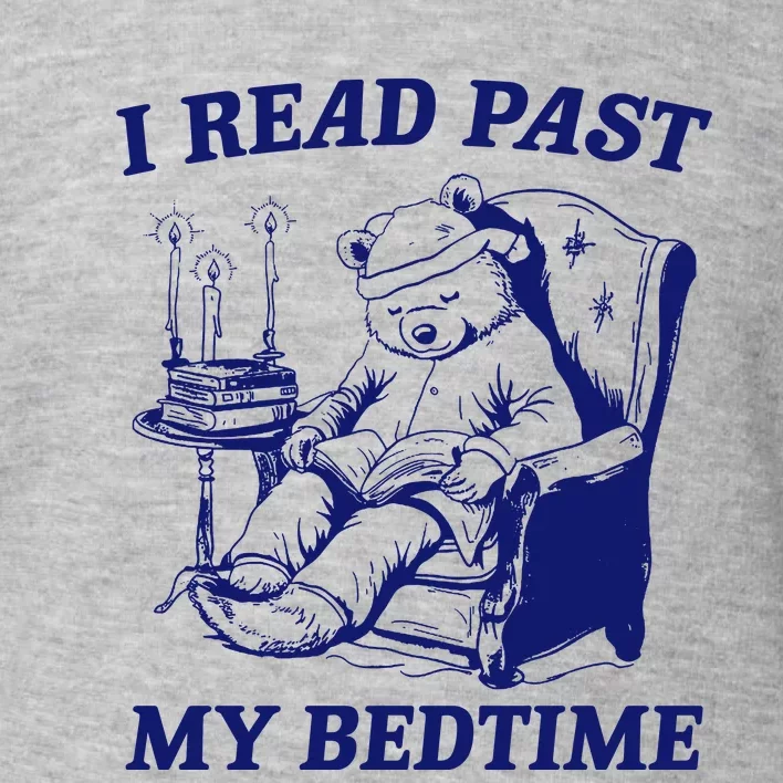 I Read Past My Bedtime Retro Toddler Sweatshirt