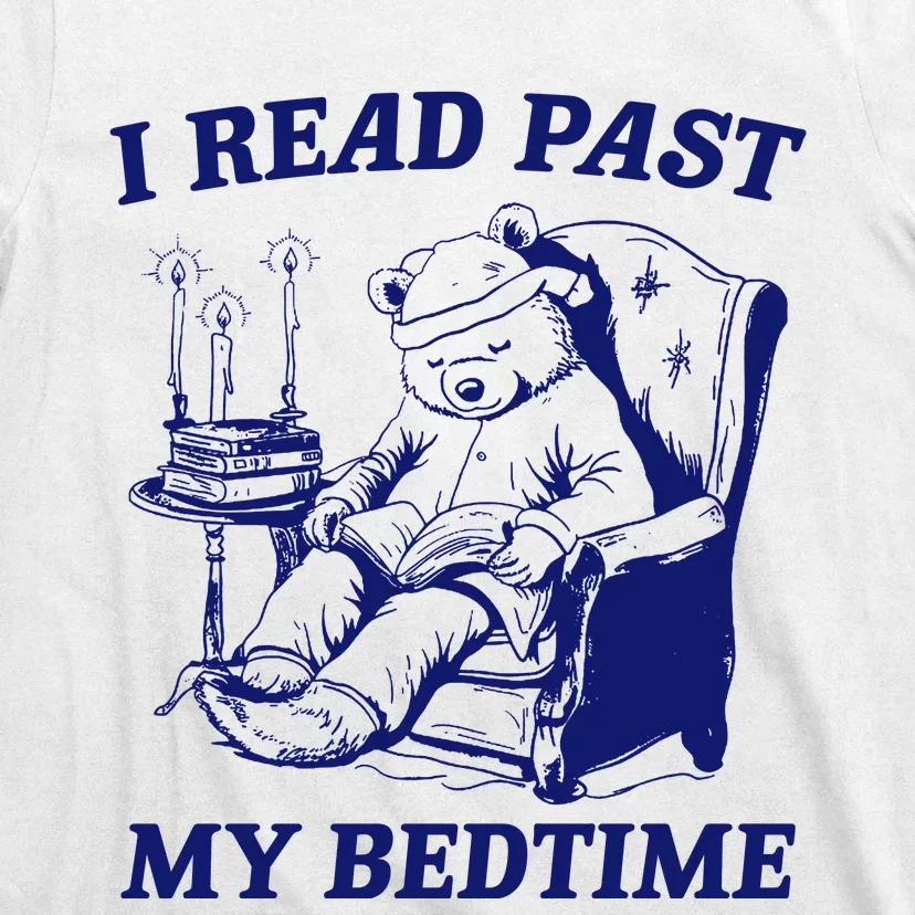 I Read Past My Bedtime Retro T-Shirt