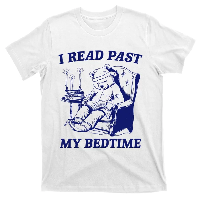 I Read Past My Bedtime Retro T-Shirt