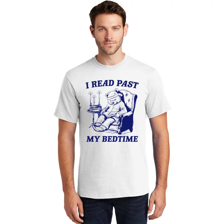 I Read Past My Bedtime Retro Tall T-Shirt