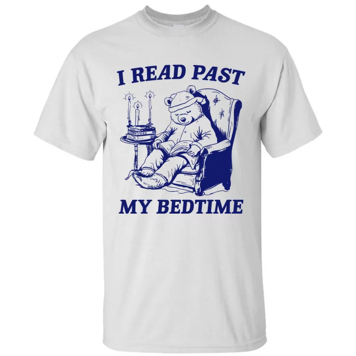 I Read Past My Bedtime Retro Tall T-Shirt