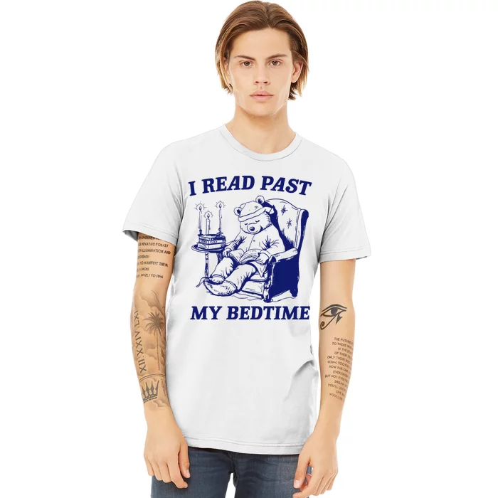 I Read Past My Bedtime Retro Premium T-Shirt