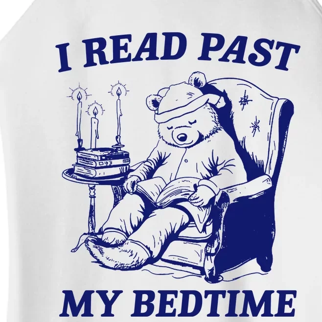 I Read Past My Bedtime Retro Women’s Perfect Tri Rocker Tank