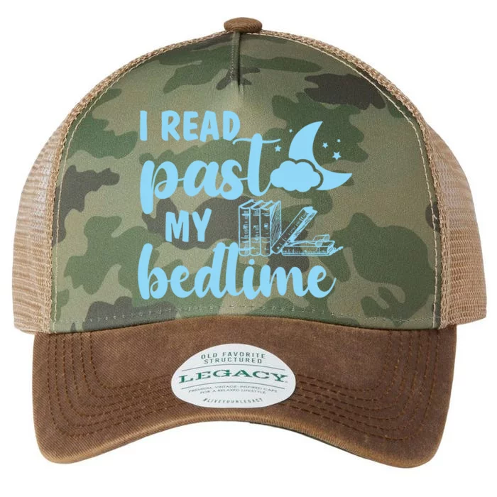 I Read Past My Bedtime Reading Book Lover Funny Bookworm Cute Gift Legacy Tie Dye Trucker Hat