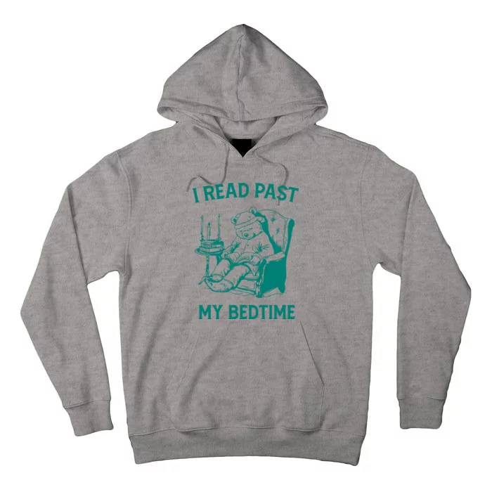 I Read Past My Bedtime Retro Tall Hoodie