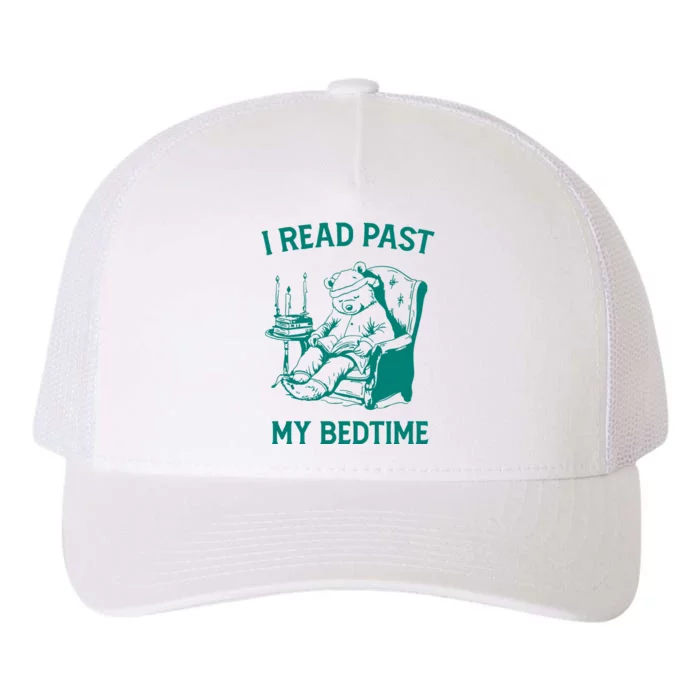 I Read Past My Bedtime Retro Yupoong Adult 5-Panel Trucker Hat