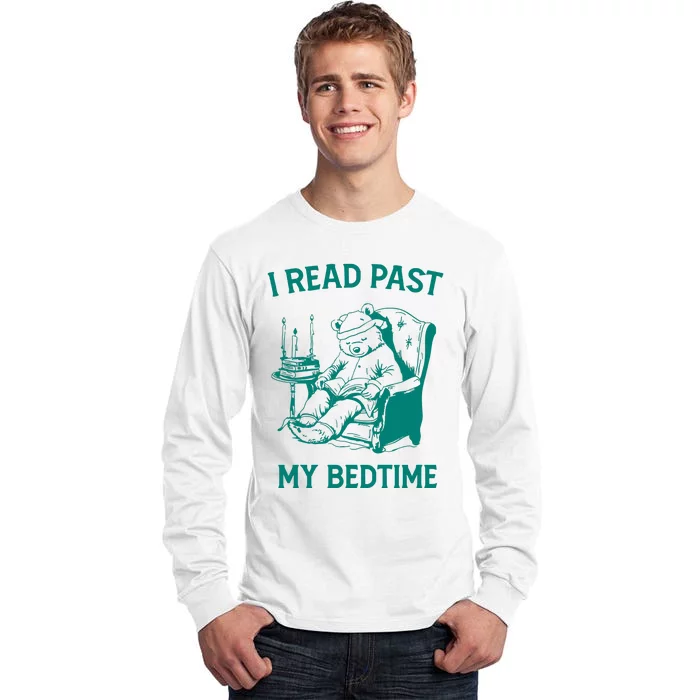 I Read Past My Bedtime Retro Tall Long Sleeve T-Shirt