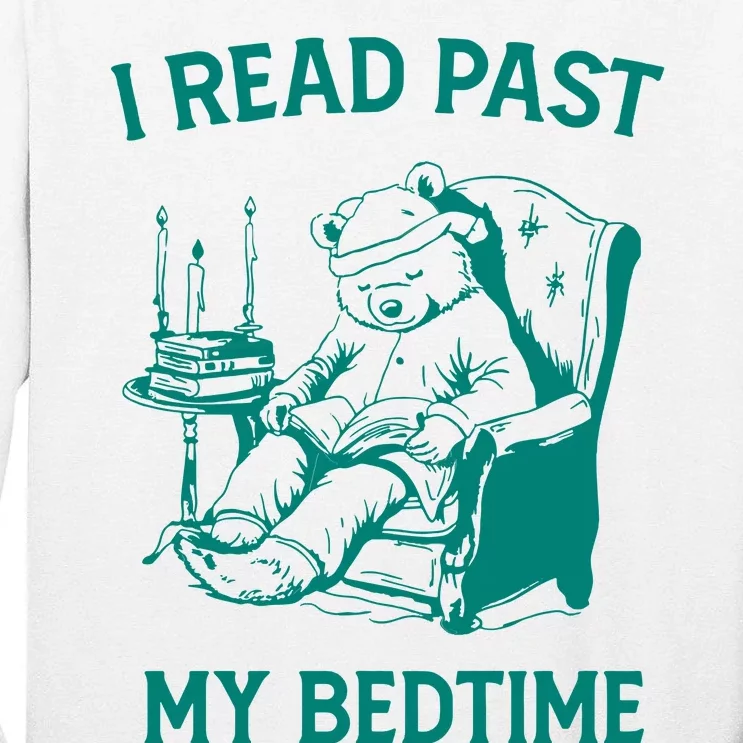 I Read Past My Bedtime Retro Tall Long Sleeve T-Shirt