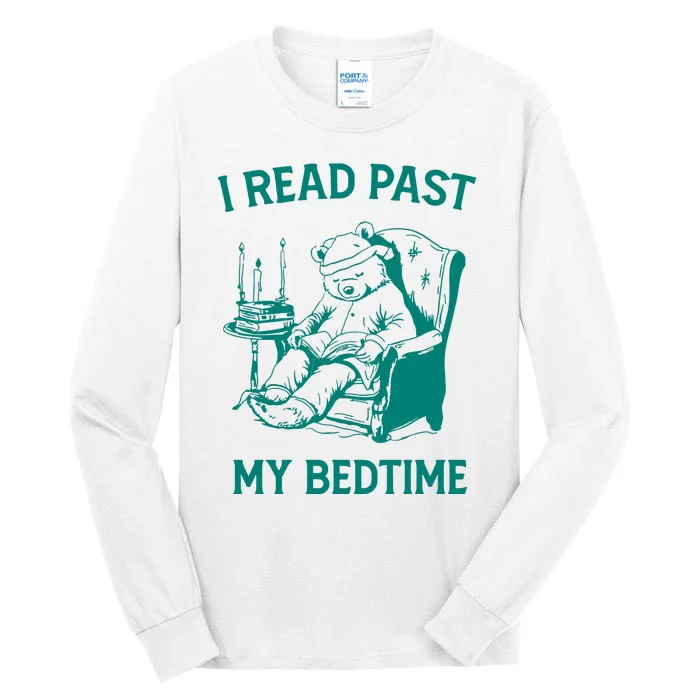 I Read Past My Bedtime Retro Tall Long Sleeve T-Shirt