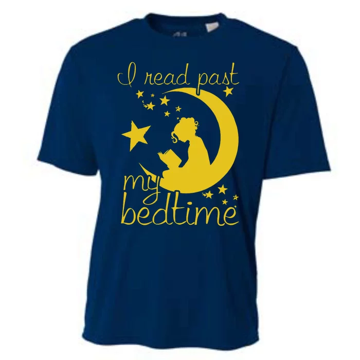 I Read Past My Bedtime Lover Funny Reading Gift Cooling Performance Crew T-Shirt