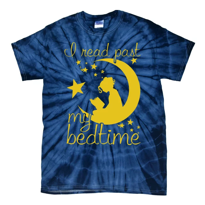 I Read Past My Bedtime Lover Funny Reading Gift Tie-Dye T-Shirt