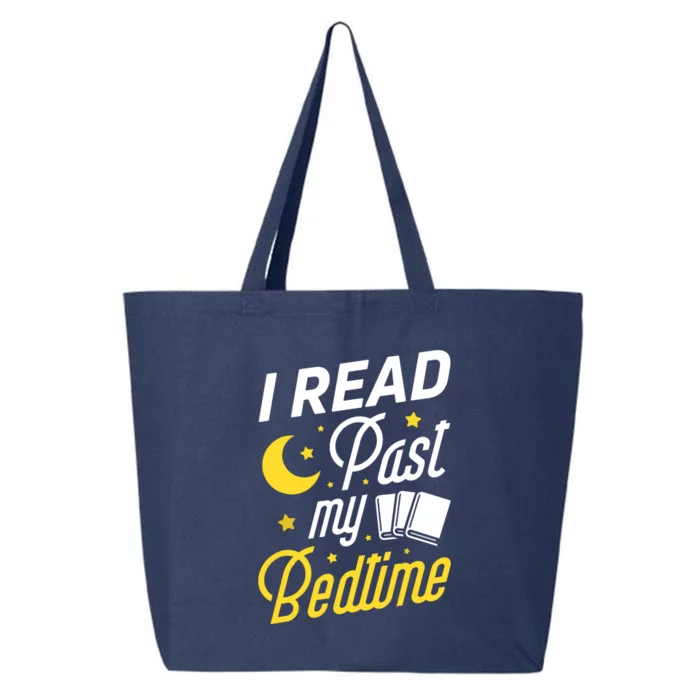 I Read Past My Bedtime Book Lover Funny Reading 25L Jumbo Tote