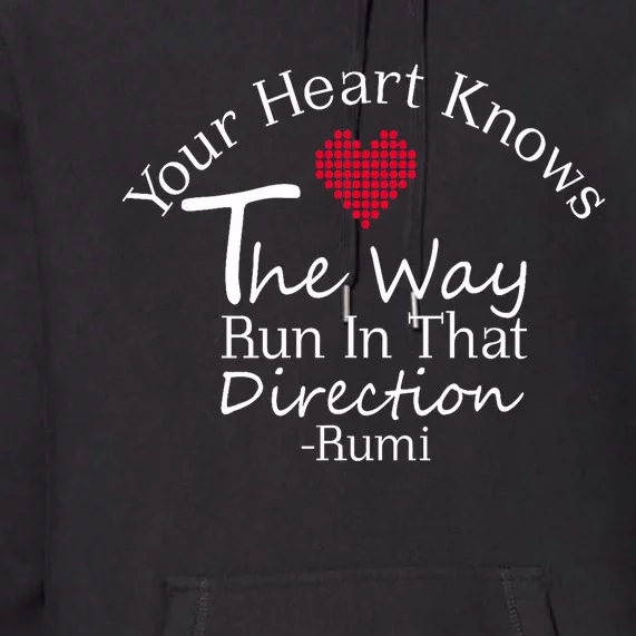 Inspiring Rumi Quote Rumi Poetry Premium Hoodie