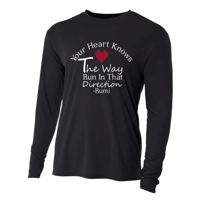 Inspiring Rumi Quote Rumi Poetry Cooling Performance Long Sleeve Crew