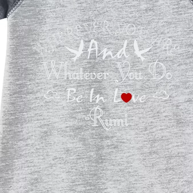 Inspiring Rumi Quote Rumi Poem Lovers Infant Baby Jersey Bodysuit