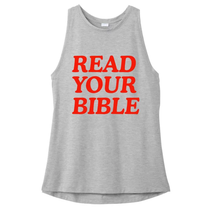 Isaiah Robin Read Your Bible Ladies Tri-Blend Wicking Tank