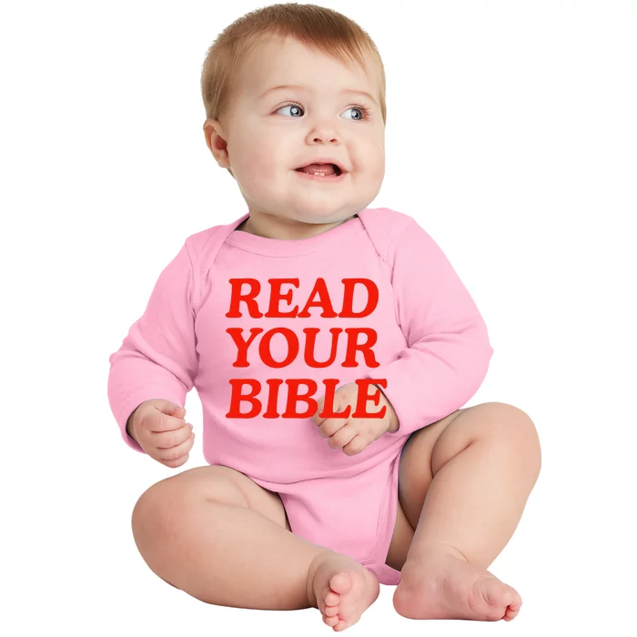 Isaiah Robin Read Your Bible Baby Long Sleeve Bodysuit